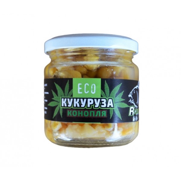 Кукуруза для насадки на крючок, Eco Robin, 200г, вкус Конопля